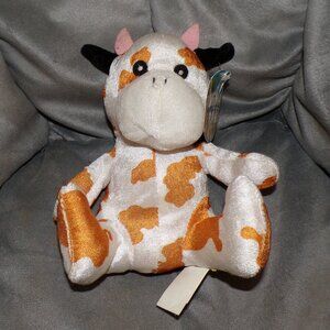 Kelly Toy Giraffe Plush White Orange Spotted Soft Stuffed Animal